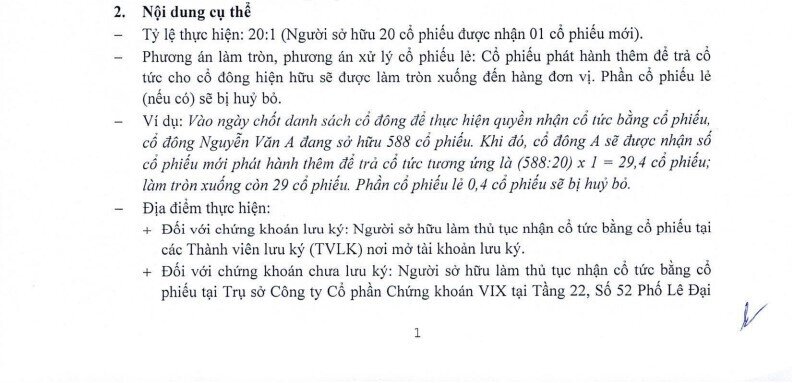 Chứng khoán VIX (VIX) sắp phát hành thêm 72,9 triệu cổ phiếu để trả cổ tức