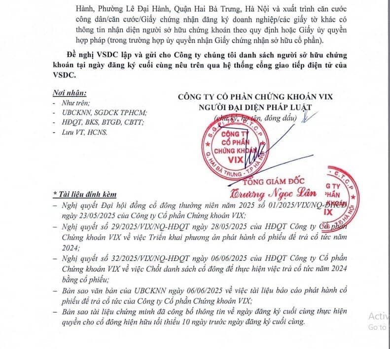 Chứng khoán VIX (VIX) sắp phát hành thêm 72,9 triệu cổ phiếu để trả cổ tức