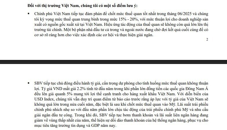 SGI Capital: NĐT chứng khoán đang chờ kết quả thuế quan để giải ngân