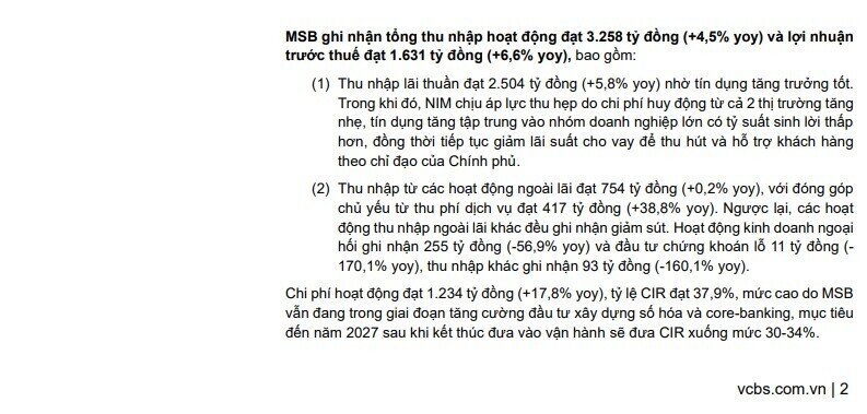Một ngân hàng đang hoàn thiện hệ sinh thái, cổ phiếu được khuyến nghị mua với kỳ vọng tăng 23%