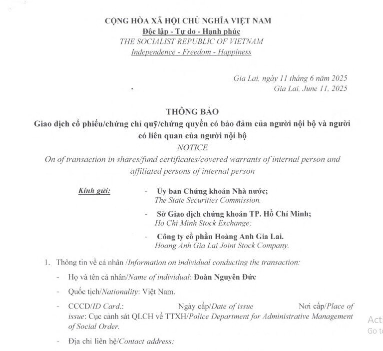Sau đại hội cổ đông, bầu Đức dự chi hơn trăm tỷ đồng mua cổ phiếu HAG