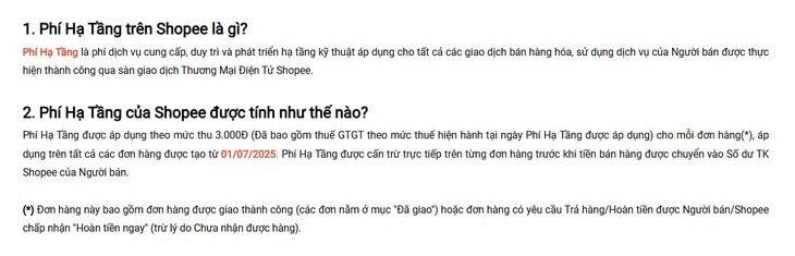 Shopee bất ngờ thu phí hạ tầng 3.000 đồng mỗi đơn hàng từ 1-7