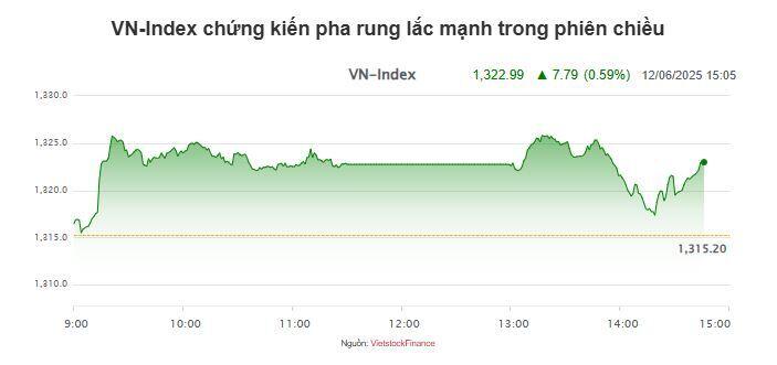 Nhịp đập Thị trường 12/06: Rung lắc mạnh trong phiên chiều, nỗ lực cuối ngày giúp VN-Index tăng gần 8 điểm