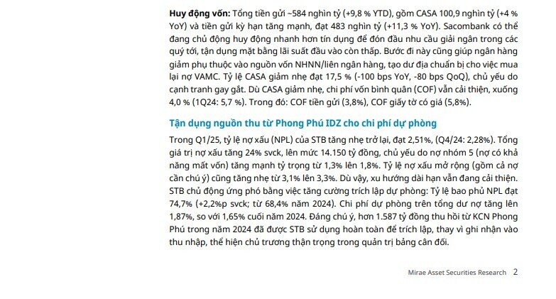 Sacombank sẽ ghi nhận tối thiểu 2.380 tỷ từ bán KCN Phong Phú năm 2025, xử lý dứt điểm trong 2026