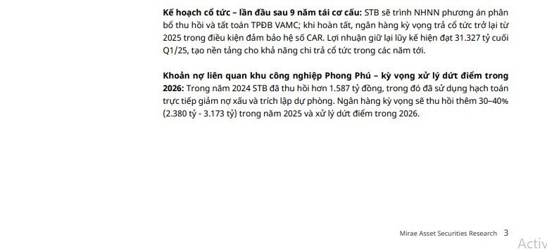 Sacombank sẽ ghi nhận tối thiểu 2.380 tỷ từ bán KCN Phong Phú năm 2025, xử lý dứt điểm trong 2026