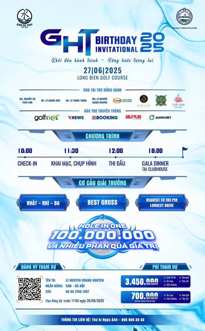 GHT Birthday Invitational 2025: Khởi đầu hành trình, vững bước tương lai