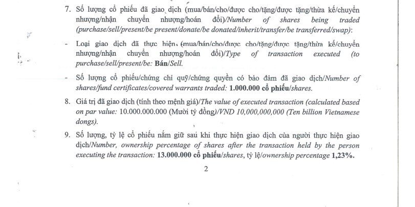 Con gái Bầu Đức đã bán 1 triệu cổ phiếu HAG, thu về hơn 12 tỷ