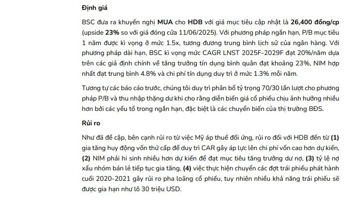 Dự báo lãi tăng mạnh trong năm 2025–2026, một cổ phiếu được khuyến nghị mua với kỳ vọng sinh lời 23%