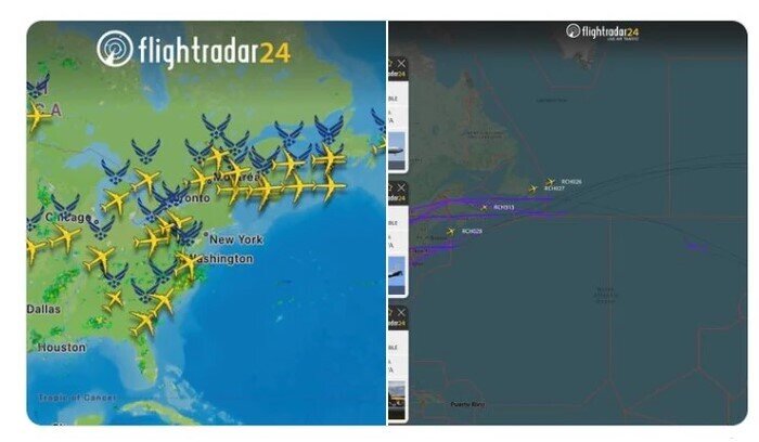 Mỹ đột ngột điều động hàng chục máy bay tiếp liệu, đưa tàu sân bay đến Trung Đông