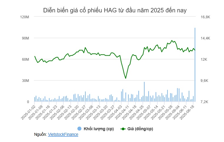 Bầu Đức mua thành công 10 triệu cp HAG