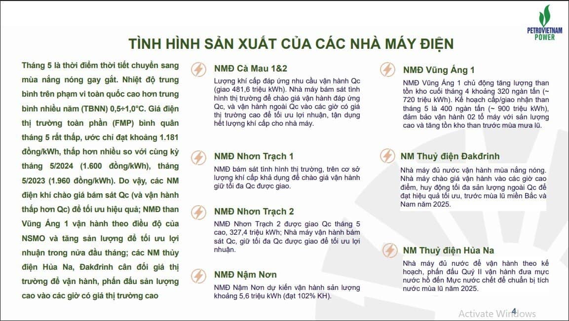 PV Power thu gần 15.000 tỷ từ bán điện sau 5 tháng