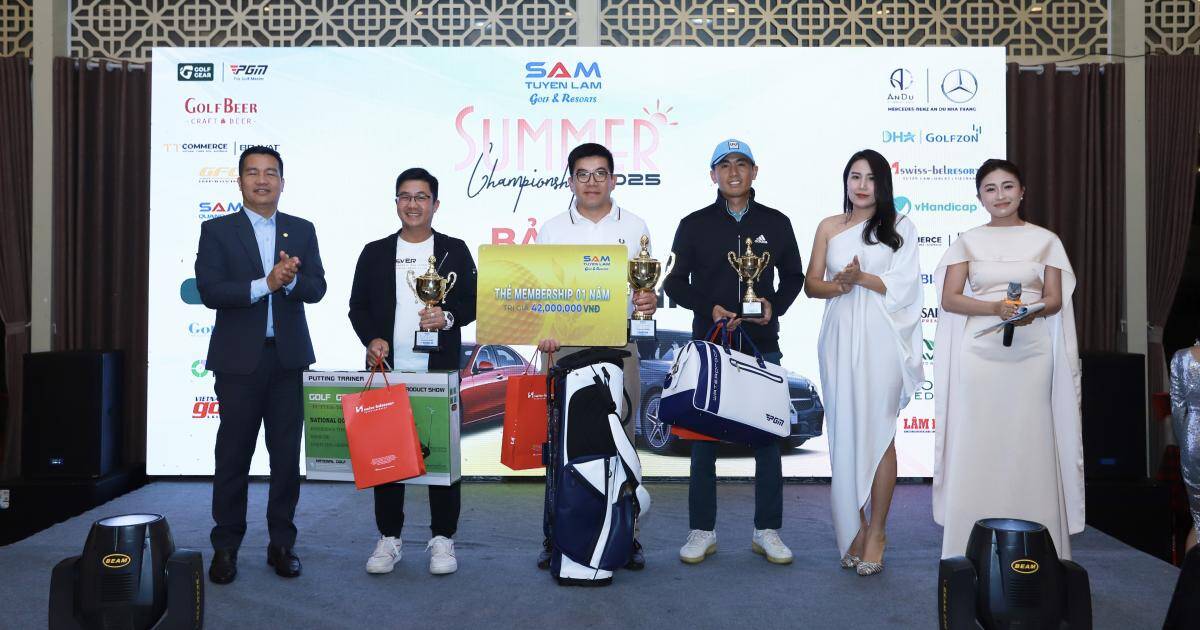Golfer Nguyễn Ngô Thành vô địch giải đấu SAM Tuyen Lam Summer Championship 2025