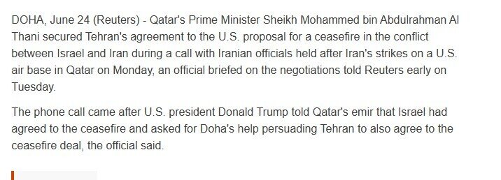 Quan chức Tehran lên tiếng về thông tin ngừng bắn Iran-Israel