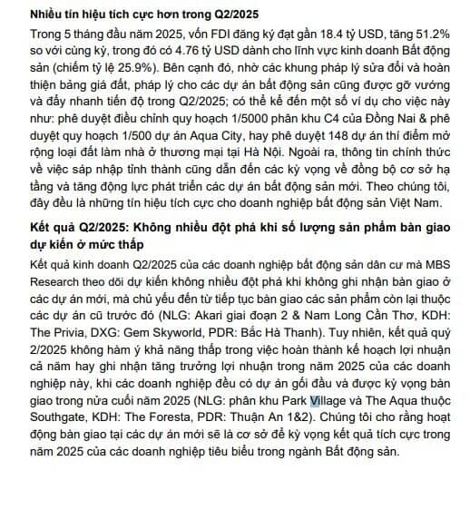 Dự báo KQKD quý 2 của VHM, DXG, KDH, NLG