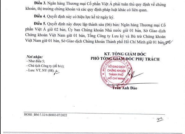 Sàn HOSE sắp có thêm một mã cổ phiếu ngân hàng