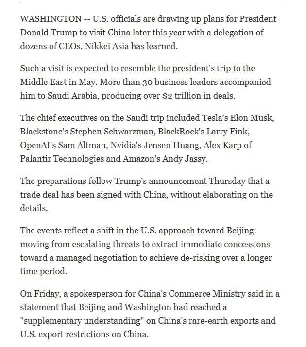 Ông Trump có thể sắp thăm Trung Quốc