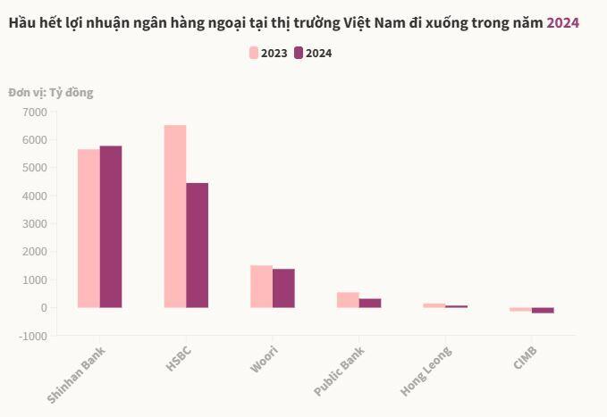 Ngân hàng ngoại tại Việt Nam kinh doanh thế nào năm 2024