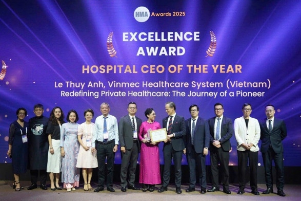 VINMEC BỨT PHÁ: TIẾP TỤC ĐƯỢC VINH DANH TẠI HỘI NGHỊ QUẢN LÝ BỆNH VIỆN CHÂU Á 2025
