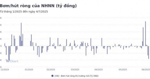 Tuần qua, NHNN bơm ròng gần 9.500 tỷ