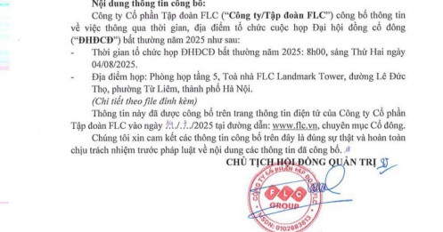 Kết thúc xét xử vụ án Trịnh Văn Quyết, Tập đoàn FLC triệu tập ĐHĐCĐ bất thường