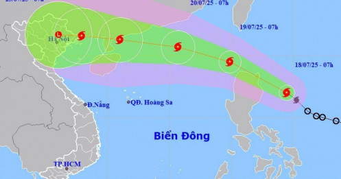 Bão Wipha sắp vào Biển Đông
