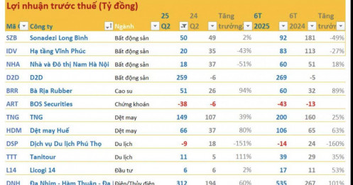 Cập nhật KQKD quý 2 sáng 22/7: Một công ty thủy sản có lãi 6 tháng tăng gần 1.800%