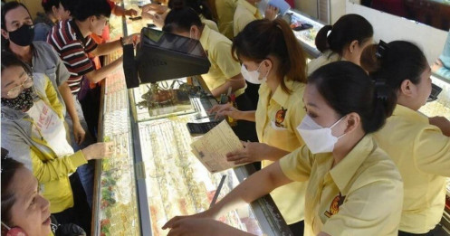 Giá vàng miếng SJC, vàng nhẫn tăng trở lại