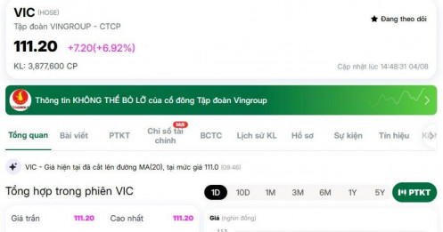 VIC xuất hiện 2 lệnh thỏa thuận gần 12.000 tỷ đồng