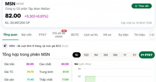 Cổ phiếu MSN tăng kịch trần, tài sản tỷ phú Nguyễn Đăng Quang chạm mốc 1,2 tỷ USD