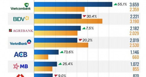 10 ngân hàng lãi lớn từ kinh doanh ngoại hối nửa đầu 2025
