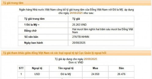 Giá USD tại các NHTM được điều chỉnh lên mức kỷ lục mới