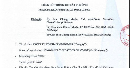 Vinhomes (VHM) thoái vốn tại công ty con