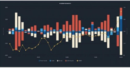 Khối ngoại bán ròng kỷ lục trong tháng 8, khối nội trở thành lực đỡ chính