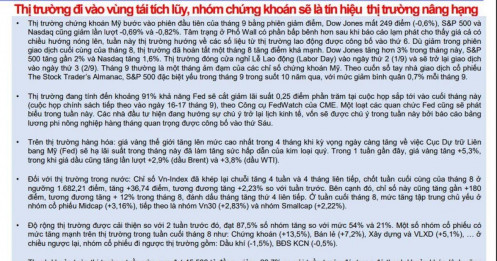 Cổ phiếu chứng khoán sẽ trở thành chỉ báo sớm cho việc TTCK nâng hạng?