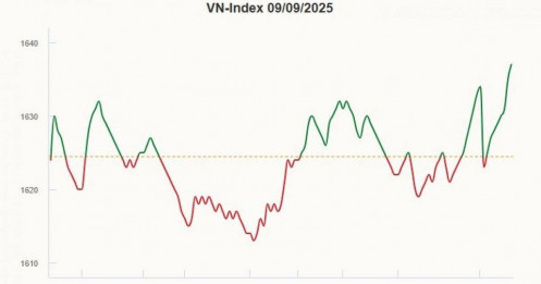 VN-Index ngắt chuỗi giảm sâu
