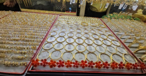 Chiều 12-9, giá vàng trong nước tiếp tục đà giảm