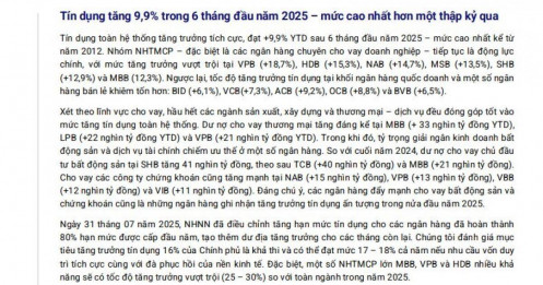 3 ngân hàng được dự báo tăng trưởng tín dụng 25-30%