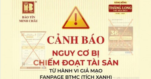 Bảo Tín Minh Châu cảnh báo khẩn về thông tin khuyến mãi tặng vàng