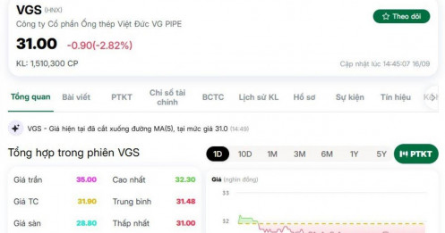Một ngày “sóng gió”: Ban kiểm soát Thép Việt Đức từ nhiệm, cổ phiếu dứt chuỗi tăng