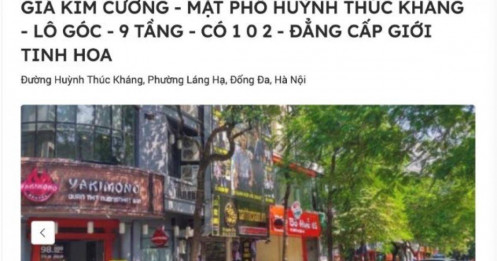 Sốt giá: Nhà mặt đường Hà Nội đồng loạt chạm mốc 1 tỷ đồng/m²