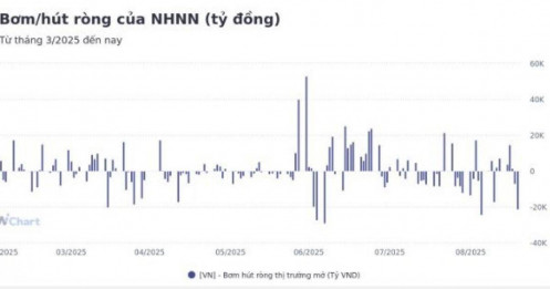 Tuần qua, NHNN hút ròng hơn 9.000 tỷ đồng