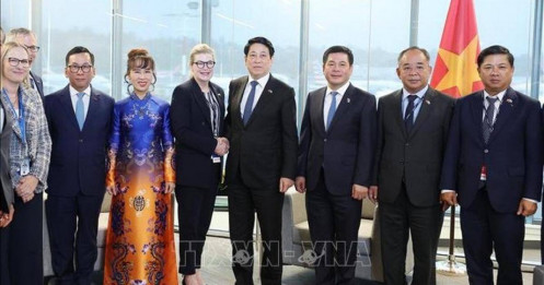 Chủ tịch nước Lương Cường tiếp lãnh đạo một số tập đoàn kinh tế của Hoa Kỳ