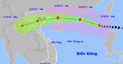 Hôm nay, siêu bão Ragasa đi nhanh, vẫn giữ cường độ cấp 17, giật trên cấp 17