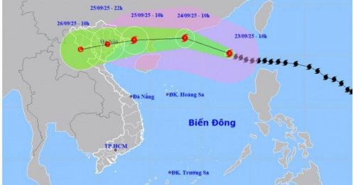 Siêu bão Ragasa giảm cường độ, tâm mưa dịch chuyển ra Bắc Bộ