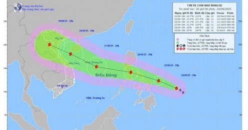 Hỏa tốc triển khai ứng phó bão Bualoi tiến gần Biển Đông