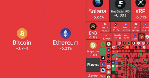 170 tỷ USD “bốc hơi” khỏi thị trường tiền điện tử chỉ trong 24 giờ