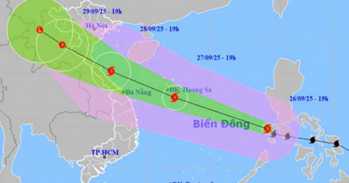 Bão Bualoi vào Biển Đông