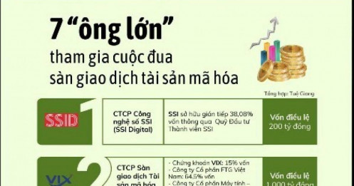 7 “ông lớn" chính thức gia nhập cuộc đua làm sàn giao dịch tài sản mã hóa Việt Nam