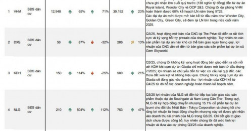 Bất động sản quý III/2025 bứt phá: Dự án mở bán dồn dập, doanh nghiệp lãi khủng