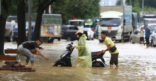 Hà Nội có thể mưa trên 350mm, nguy cơ ngập lụt diện rộng